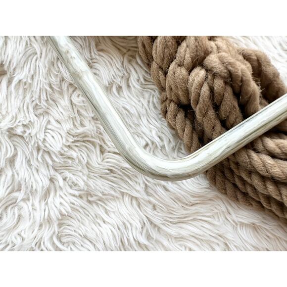 Vintage 70's Macrame Hanging Towel Holder - Picture 7 of 8